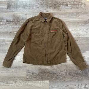 Ralph Lauren Polo Jeans Corduroy Zip Jacket Brown Utility Workwear M